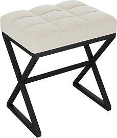 YMYNY Schminkhocker, Fußhocker, Leinen