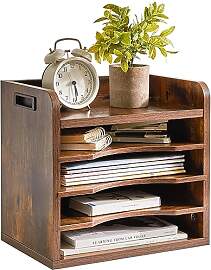 YMYNY Schreibtisch Organizer aus Holz,