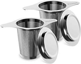 Yoassi Geschenk-Set Teesieb Tasse aus Edelstahl