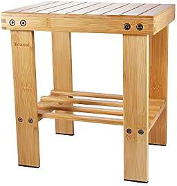 Yoassi Vintage Bambushocker Fusshocker Schemel - L 