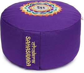 Yogabox Meditationskissen Glückssitz Chakra, lila