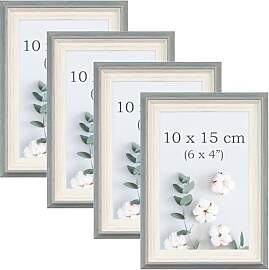 YoHyien Bilderrahmen 10x15 4er Set, Freistehende