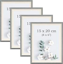 YoHyien Bilderrahmen 15x20 4er Set, Freistehende