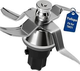 Yolispa TM31 Messer Edelstahl inkl Dichtring