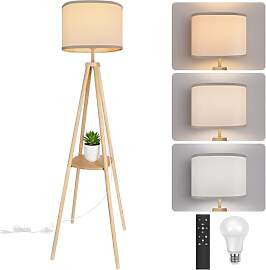 YooShine Stehlampe Wohnzimmer mit Regal Stehlampe