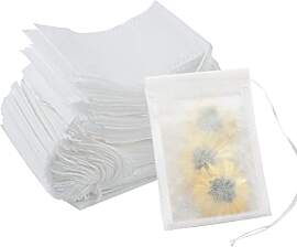 Yoosso 100 Stück Filterbeutel Tee, 9x7cm Leere