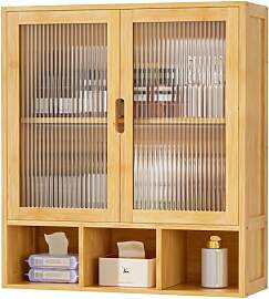 Yorbay Badezimmerschrank Hängend mit 2