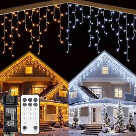 YOSION Eisregen Lichterkette, 500 LED 15M