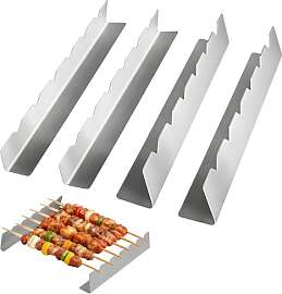 yotutun 4 Stück Spieße Rack, Grillspieße