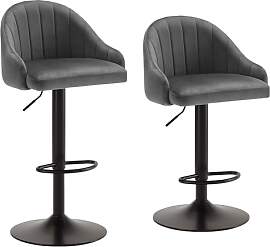 YOUDENOVA Barhocker 2er Set Höhenverstellbar,