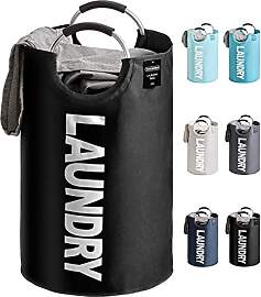 YOUDENOVA Faltbarer Wäschekorb, 92L Großer