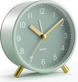 YouJabz Analoger Wecker, Silent Non Ticking mit