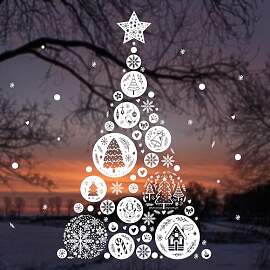 younikat Fensterbild Weihnachten aus 112 Teilen