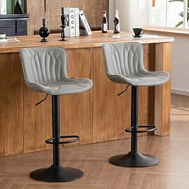 YOUNIKE Barhocker 2er Set, Drehbare