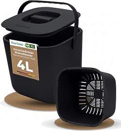 YourCasa Biomülleimer Küche 4L - Komposteimer