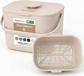 YourCasa Biomülleimer Küche 5L - Komposteimer