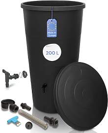 YourCasa Regentonne 200 Liter [inkl. Anschlusset