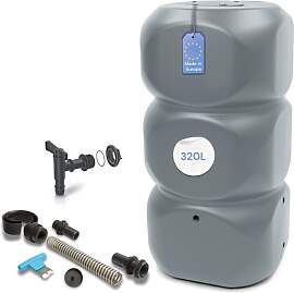 YourCasa Regentonne 320 Liter [Aquablock] inkl.