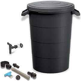 YourCasa Regentonne 80 Liter [inkl. Anschlusset