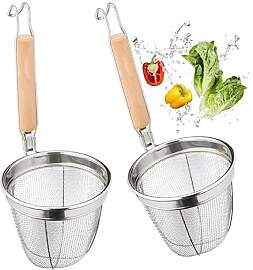 YouXiaor Edelstahl Nudel Sieb 2PCS