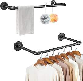 Youyijia 2-Pack Kleiderständer für die Wand 50cm 
