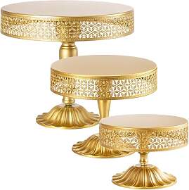 Youyijia Tortenständer-Set, 3-teilig, Metall,