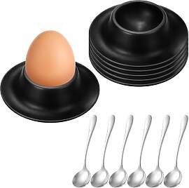 YQOPDEBD Eierhalter, 6er Set Eierbecher Lustig mit 