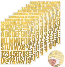 YQQYG 816 Stück Buchstaben Aufkleber 8 Blatt