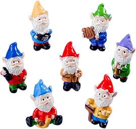 YQYCE 7 PCS 7 Zwerge, Gartenzwerg Dekoration,