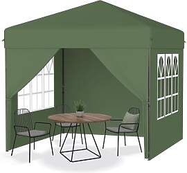 YRHome 2.5x2.5m Pop Up Faltpavillon Wasserdicht