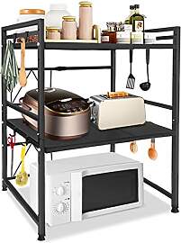 YRHome Erweiterbares Mikrowellen Regal 3-stufiges
