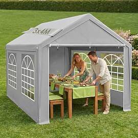 YRHome Premium 3x4M Partyzelt Pavillon,Wasserdicht 