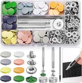 Ysimple 80 Sets Druckknopf Set, 8 Farben
