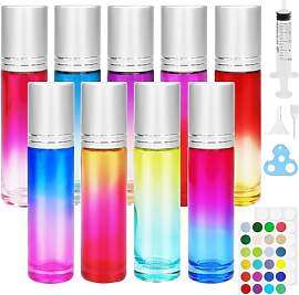 Ysimple 9 Stück 10ml Roll On Glasflaschen für
