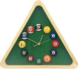 Yuanhe Billard-Pool-Kugeluhr, 35,6 cm, dreieckiger 