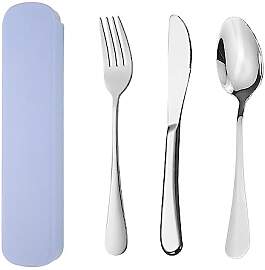 YUDANSI Camping Besteck Set, 3Teiliges Edelstahl