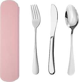 YUDANSI Camping Besteck Set, 3Teiliges Edelstahl