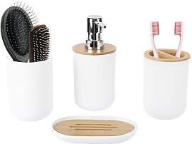 Yuecoom 4-teiliges Badezimmer-Zubehör-Set, Bad