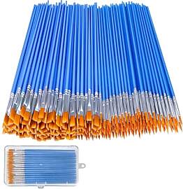 YUESIKJ 60 Stück Pinsel Set, 30 Flache Pinsel und 