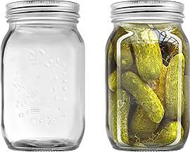 YUEYEE Einmachgläser 1L,Vorratsgläser mit