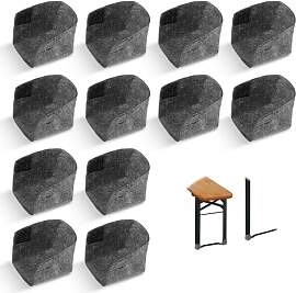 YUFFQOPC 12 Stück Bodenschoner Bierzeltgarnitur,