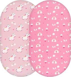 Yukkidds 2er Pack Baby Spannbettlaken