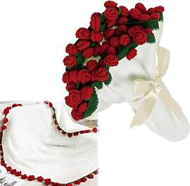 YuLiMirich Flower Bouquet Blanket - 110x110cm