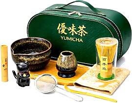 YUMICHA Matcha Set 7-teilig – Grünem Koffer