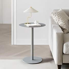 Yumyolk Runder Beistelltisch, Metall Modern 2