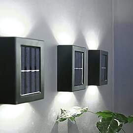 YUNYODA Solar Wandleuchte Außen, 4 Stück IP65
