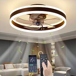 YUNZI Ruhig Deckenventilator mit Licht und