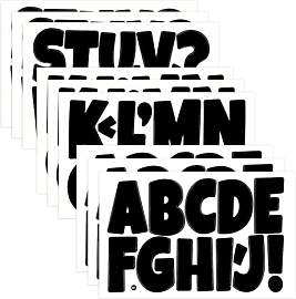 Yuomeaz 9 Blatt Buchstaben Aufkleber, 8 cm