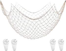 Yuqilin 200×100 CM Fischernetz Deko, Wand Deko im 