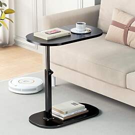 YUTVCZO Beistelltisch C Form, Klein Couchtisch